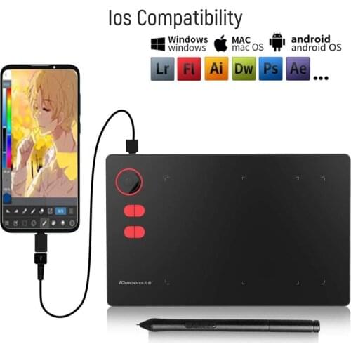 21.4x14.4 Inch Graphic Digital Tablet With Roller Key Large Panel Drawing Tablet 8192 Levels Battery-Free Pen