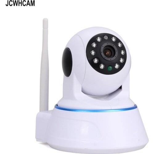 JCWHCAM Smart Wireless IP Camera 720P HD Surveillance Network Security Camera Baby Monitor Night Vision White Two Way Audio