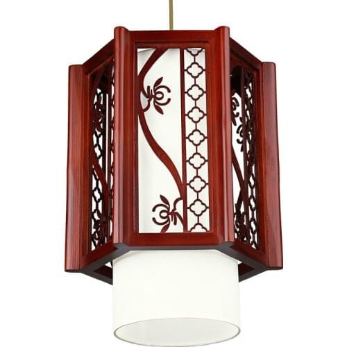 Chinese Style Retro Small Droplight Artificial Sheepskin Lantern Corridor Aisle Lamps Balcony Bar Counter Droplight Lantern
