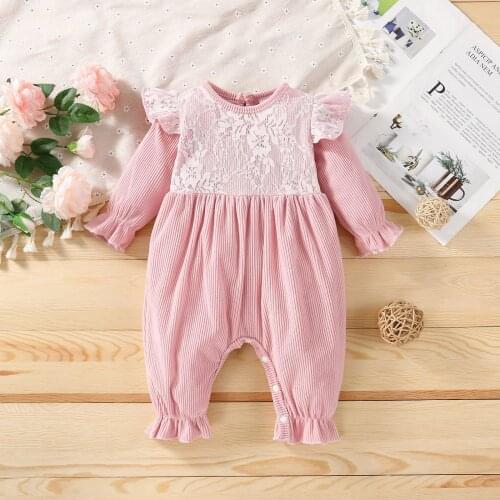Autumn Winter Newborn Baby Jumper Babysuit Girl Boy Cloth Long Sleeve Romper 3 6 9 12 18 Month Split Open-seat Pants Open Crotch
