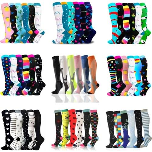 Unisex Compression Socks Set Dropship Sport Socks Pack Wholesale Outdoor Sport Nursing Hiking Running Fitness Socks Soccer
