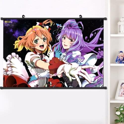 Japanese Anime Macross Series Macross Frontier Wall Scroll Poster Manga Wall Hanging Poster Fashion Home Decoration Art 40*60cm