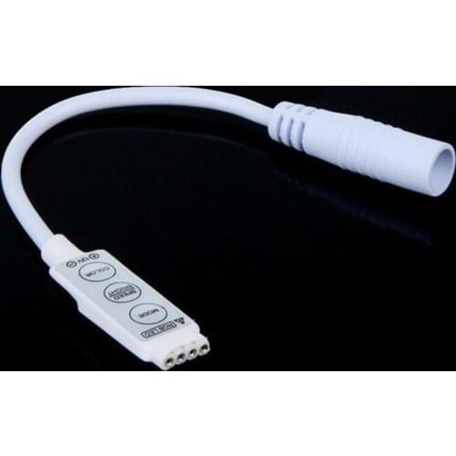 Mini controller Dimmer for 3528 5050 LED RGB strip light 3 keys White DC 12V x100