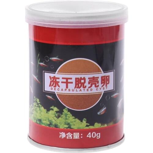 New Aquarium Fish food Feeding Freeze Dried Brine Shrimp Eggs for Tropical Fish Nutrition
