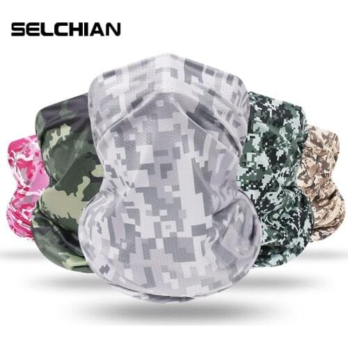New Men Women Scarves Camouflage Bandana Scarf Ring Multifunctional Seamless Tubular Magic Bandanas Tube Scarf Headband
