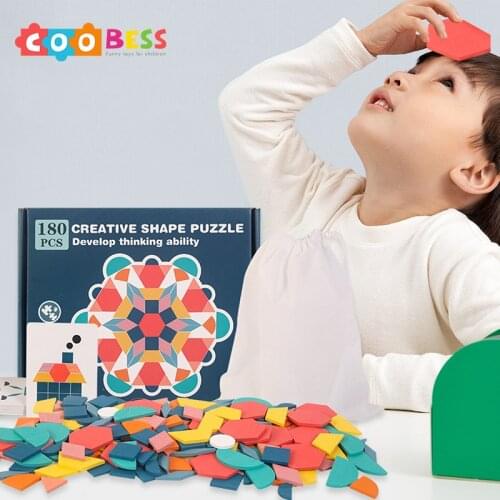 Puzzle Wooden Jigsaw Board Set Colorful Baby Toys for Children Early Kids Toy Gift Learning Developing Montessori Educational