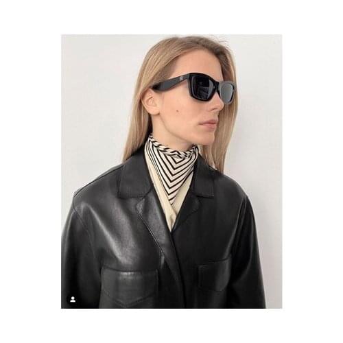 Simplicity Contrast Striped Crepe Silk Twill Scarf Neutrals Hairband Knot Square Scarf Minimalist Bicolor Multi-way Cape Shawl