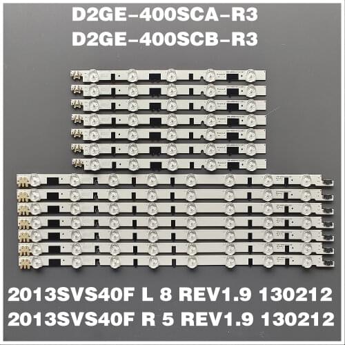 LED Backlight strip 13 lamp For SamSung 40"TV D2GE-400SCA-R3 UA40F5500 2013SVS40F UE40F6400 D2GE-400SCB-R3 UE40F5000 UE40F5700