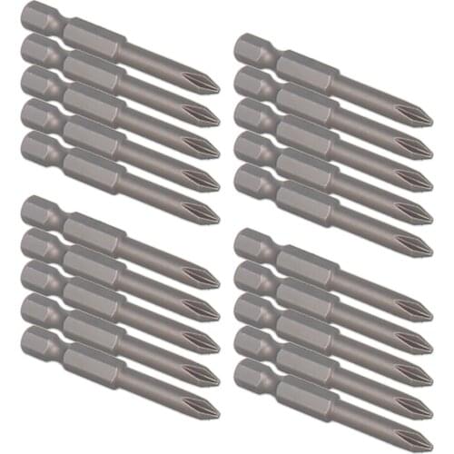 Utoolmart 3/5/8/10/20pcs 1/4" Hexagonal Shank Cross Bits S2 Steel 50/65/75/100/120/150mm 4.5PH2/6PH2/5PH2/3PH1/2PH0/4.5PH1/4PH1