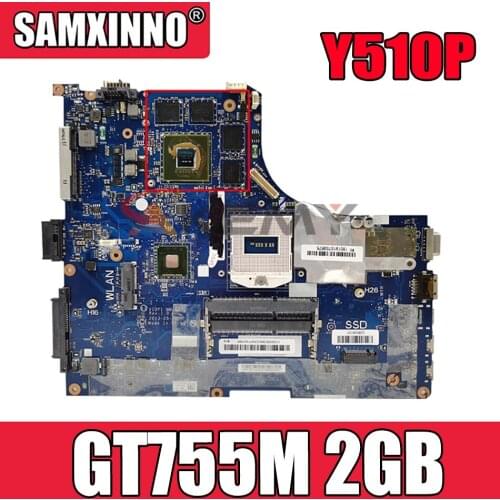 VIQY1 NM-A032 Mainboard For Lenovo ideapad Y510P 15.6'' laptop motherboard GT755M 2GB graphics