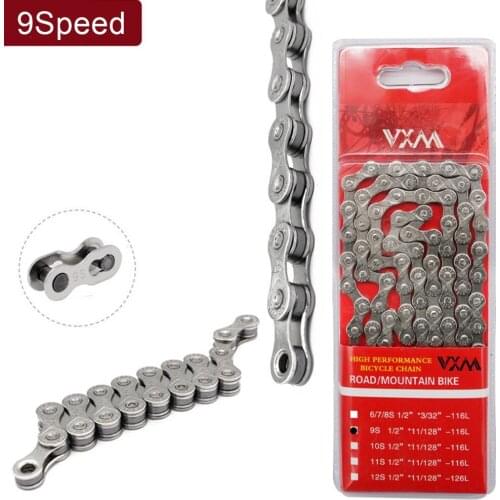 116 Links Bike Chain Variable Speed Chain Bicycle Cycling Stainless Steel Useful