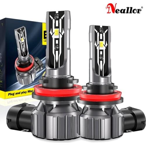 2X LED Fog Light H8 H9 H11 9012 HIR2 HB3 H7 H4 LED Fog Lamp Day Driving Light for Lada Vesta Skoda Ford 5530SMD 6500K White