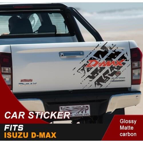 Car stickers free shipping off road 4x4 decals dmax dirty tire 4wd badges detailing for PICKUP TAIL DOOR and suv Spare tire