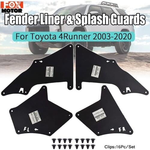 Mud Flaps Splash Guards Mudflaps Fender Liners Shield Apron Seal For Toyota 4Runner 03 - 20 53735-35150 53736-35150 53886-35020
