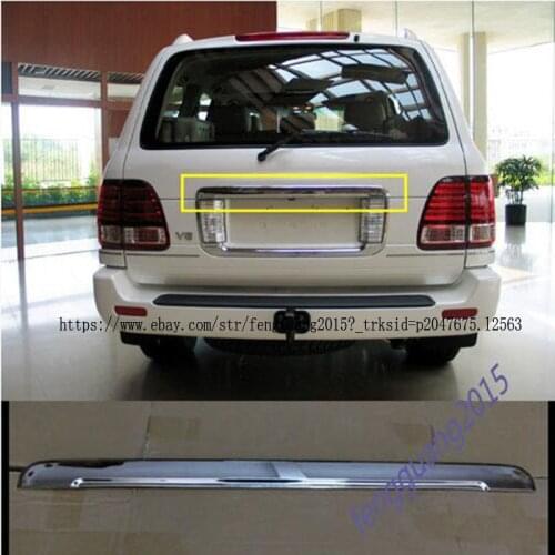 For Lexus LX470 2003-2007 Car Auto Rear License ABS Chrome Tail Door Trim