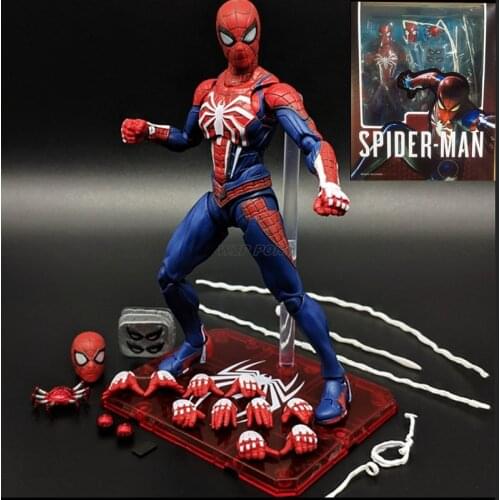 Hasbro Avengers Super Hero Spider Man Movable Joint Action Figure Toy PVC Replace Weapon Set Edition Model Kids Toys