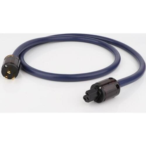 Hi-end 4N OFC power cable hifi audio AC power wire gold plated connector plug mains power cord cable