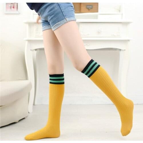Hot sale sailor style big Kids stripe Socks Cotton Baby Kid Knee High Socks toddler Girls Socks children Clothing Accessories
