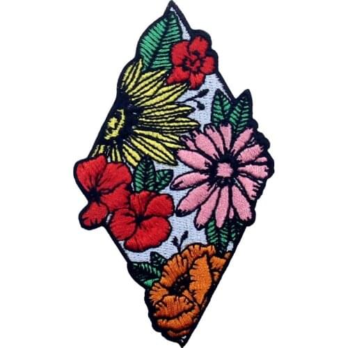 Embird Patches Embroidered Patch Beautiful Flowers Ceo-Friendly Handmade 3D Appliques for Clothes Roses Patch
