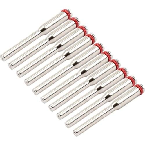 2020 New10pcs 3.175mm Shank Polishing Wheel Mandrels Cutting Cut-off Wheel Holder Mandrel Rotary Dremel Shaft Burs Cutting Tools