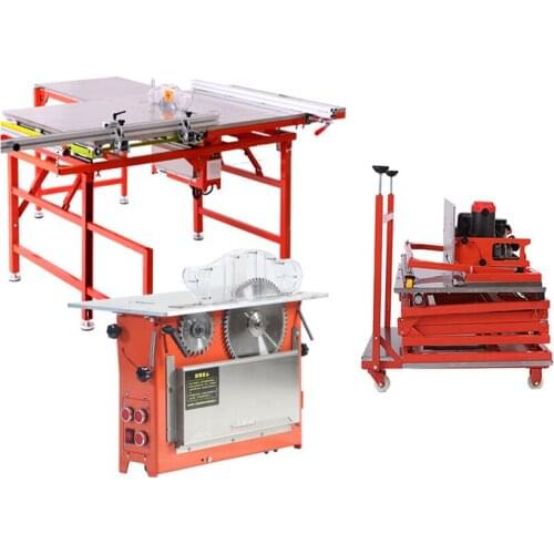 Saw Table Woodworking Multifunctional Machine Folding Precision Rail Sliding Table Saw Dust-free Table Saw Table Height 70-75 CM