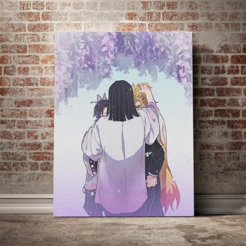 Kagaya Kyojuro Shinobu Kimetsu no Yaiba Canvas poster Painting wall Art decor Living room Bedroom Study Home Decoration Prints