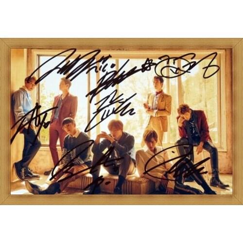 Signed BLOCK B autographed group photo 6 inches freeshipping K-POP 122017