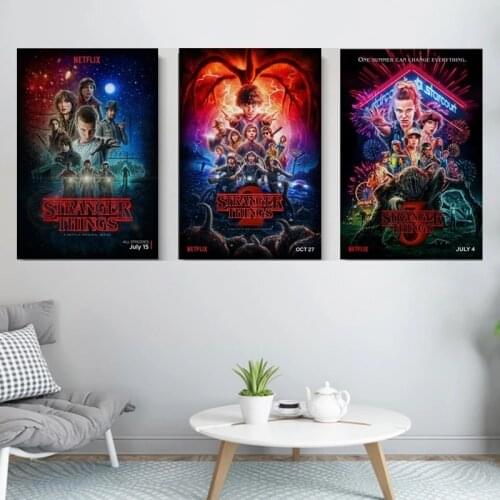 Stranger Things Role Poster Season Three Characters Retro Tv Movie Canvas Painting Prints Wall Art For Living Room Bedroom Decor