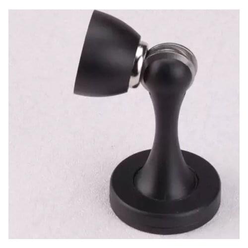 Free shipping Strong magnetic black gate zinc alloy stoppers Bathroom door touches Simple door resistances Black suction devices