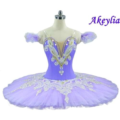 Sleeping Beauty Professional Ballet Tutu Lilac for Women Adult Purple Performance Platter Ballet Stage Costume Child