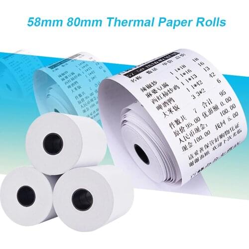 Thermal Receipt Paper Rolls 58mm 80mm Width for Mini Thermal Printer Cash Register Paper for Mobile POS Sunmi V2 or 80mm Printer