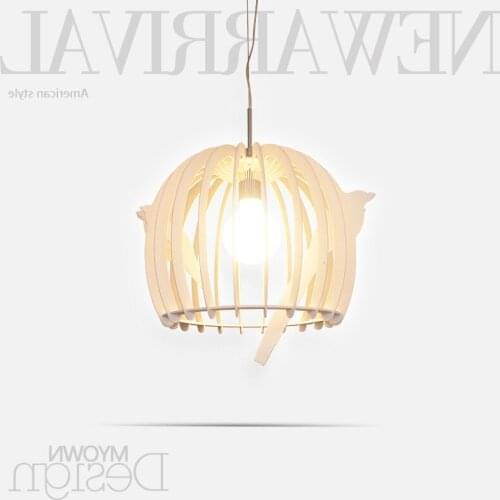Modern Minimalist Cage Restaurant Chandelier Living Room Lights Bedroom Lamp Chandelier Lighting Bed lampen industrieel