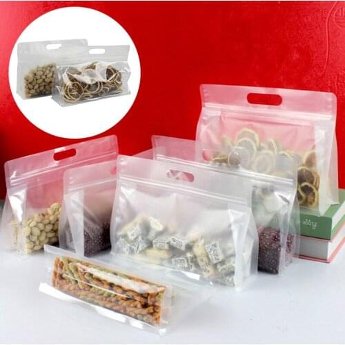 General Use Stand Up Plastic Portable Ziplock Bag Frosted Cereals Coffee Snack Cookie Biscuit Outside Packaging Pouches