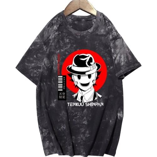 Tenkuu Shinpan High-Rise Invasion Printing Style Top Loose Unisex Casual Tee Shirts