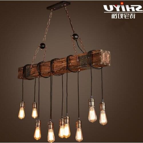 Vintage pendant lights loft lamp avize nordic hanglamp restaurant kitchen light suspension luminaire home industrial lighting
