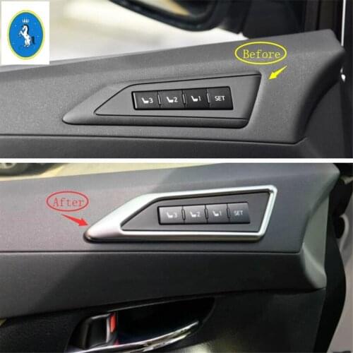 Yimaautotrims Auto Accessory Seat Adjustment Memory Button Switch Cover Trim Fit For Toyota Alphard / Vellfire AH30 2016 - 2019