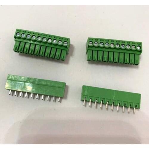 10sets Plug-in terminal block KF2EDGK-pitch 3.81MM 11P 12P 13P ~ 22P Phoenix terminal Straight needle seat