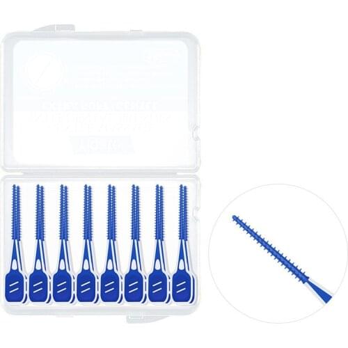 16Pc New Oral Interdental Brushes Cleaning Dental Floss Adult Toothbrush Toothpick Portable Teeth Care Tool Soft Silicone Braces