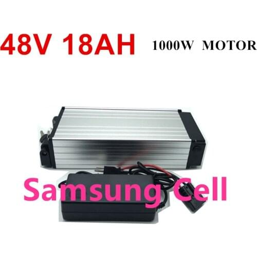 48V 15.6ah 18Ah 21ah Rear Rack Sam sung Battery Pack For e bike with Luggage Hanger US/EU/AU/UK Electric Bike with Charger