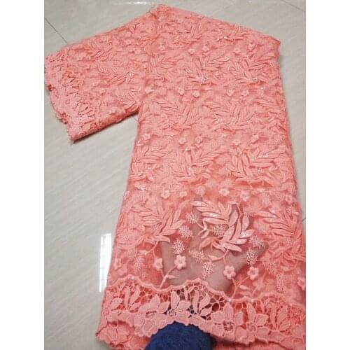 African Sequence Lace Fabric 2021 High Quality Milk Silk Lace Material French Tulle Lace Fabric For Evening Dress VFM4903