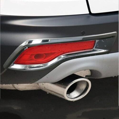 Free Shipping For Honda CR-V 2017 2PCS High Quality ABS Chrome Car Rear Headlight Fog Lamp Cover Trim Car Styling Accessories