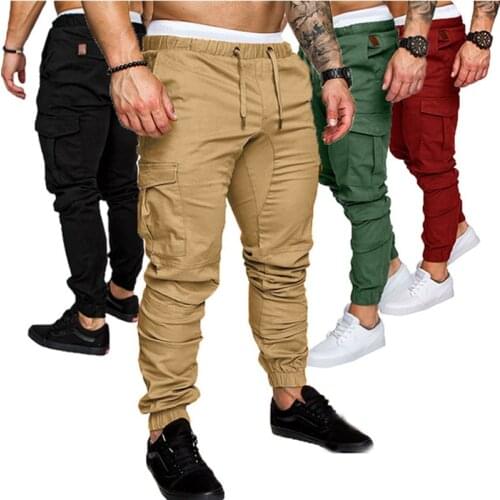 Fashion Streetwear Men Cargo Pants Casual Hip Hop Multi Pockets Outdoor Sport Joggers Trousers Pantalons Pour Hommes
