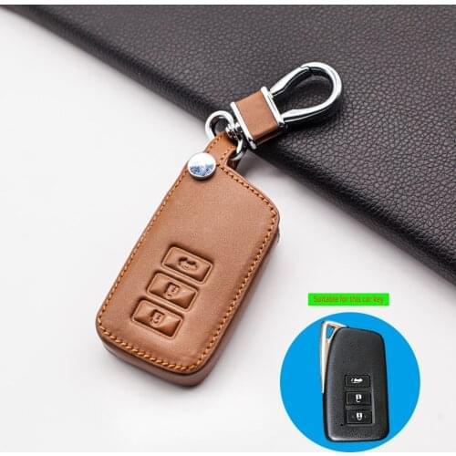 Carrying Soft Leather Car Key Cover for Lexus NX GS RX ES GX LX RC IS 250 200 350 300H 450H CT200 RX270LX 3 Button Smart Case