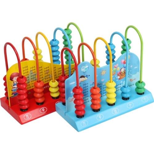 Maths Toy Clouds Computation Bead Blocks Wooden Abacus Counting Beads Kids Montessori Learning Early Educational Children Gift