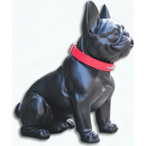 Home France Bulldog Simulation Dog Resin Craftwork Pet Shop Decoration Living Room Porch Resin Handicraft Lucky Dog Ornaments