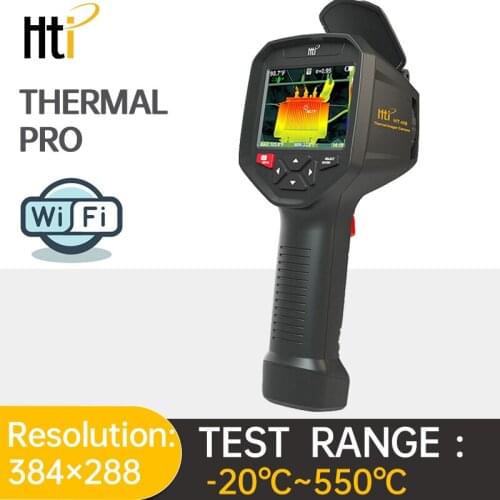 HTI HT-H8 WIFI Infrared Thermal Imager Camera Usb Handheld Temperature Automatic Tracking Rechargeable 3.5 TFT