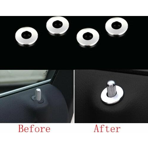Pin Cover Trim Door Lock Rings Replacement Accessories For Mercedes-Benz C E GLC Class W205 High Quality
