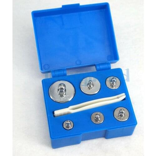 Box of Set 5g 10g 20g 50g 100g Chrome Plating Steel M2 200g Calibration Weights