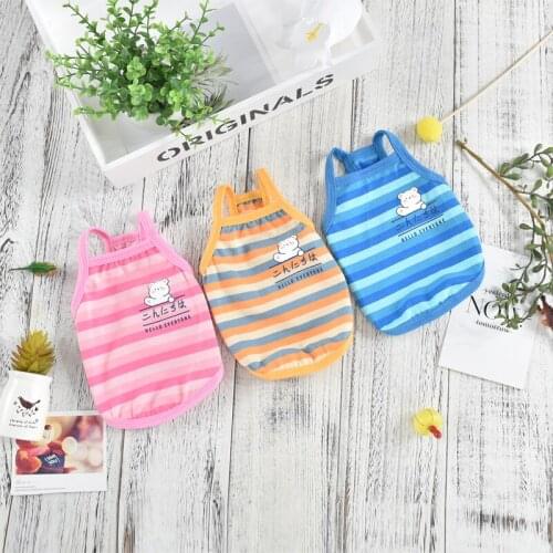 Pet Clothes Summer Dog Vest Skirt Puppy Outfit Yorkshire Pomeranian Poodle Bichon Schnauzer Pug French Bulldog Clothing T-shirt