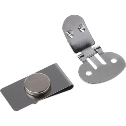 Magnetic Tie Clip Invisible Mens Suit Jacket Stainless Steel Magnetic Lapel Pin F3MD